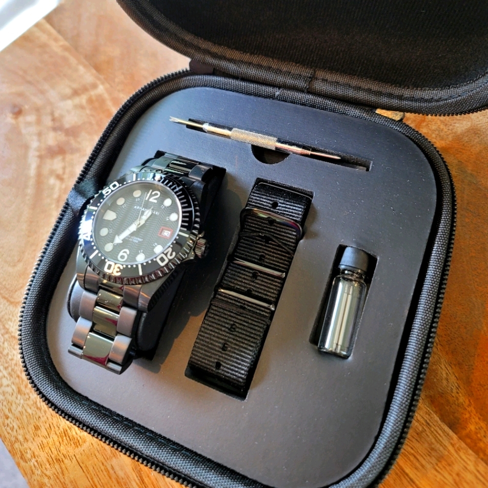 Mens Black Armand Basi Watch